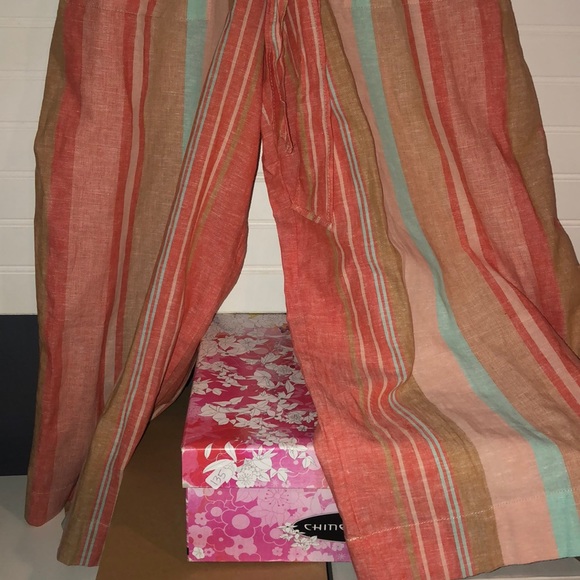 BeachLunchLounge striped linen jumpsuit NWT - Picture 6 of 8